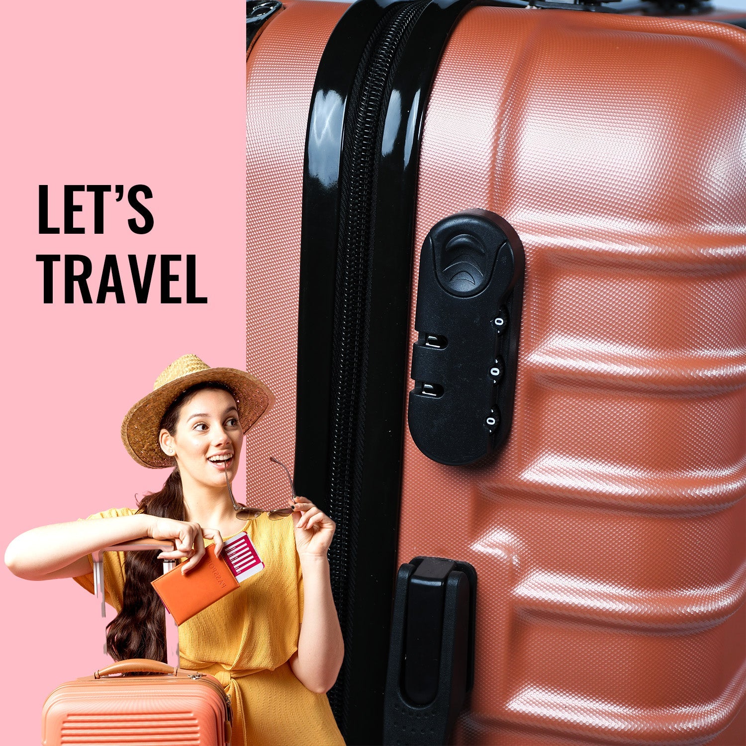 1106 Luxury Traveling bag 4 Spiner Wheel Trolley Bag Large Bag Store Extra Luggage In Bag For Traveling Use Large Bag ( Set of 2 Pc ) DeoDap 1106 Luxury Traveling bag 4 Spiner Wheel Trolley Bag Large Bag Store Extra Luggage In Bag For Traveling Use Large Bag ( Set of 2 Pc ) DeoDap